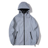 Night Reflective Windbreaker Jacket – Hooded Waterproof Outdoor Coat for Men / Women