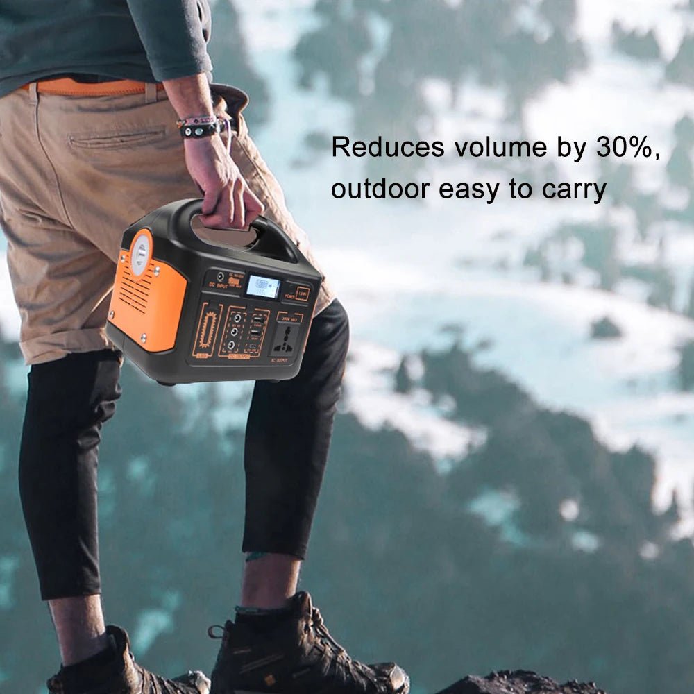 300W/500W Portable Power Station – 460Wh Solar Generator with LiFePO4 Battery