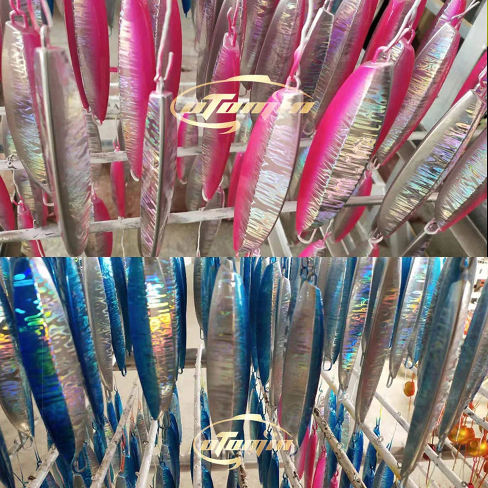 AS Slow Jig UV Glow Metal Lure – 3D Print Sinking Jigging Bait (40g–80g)