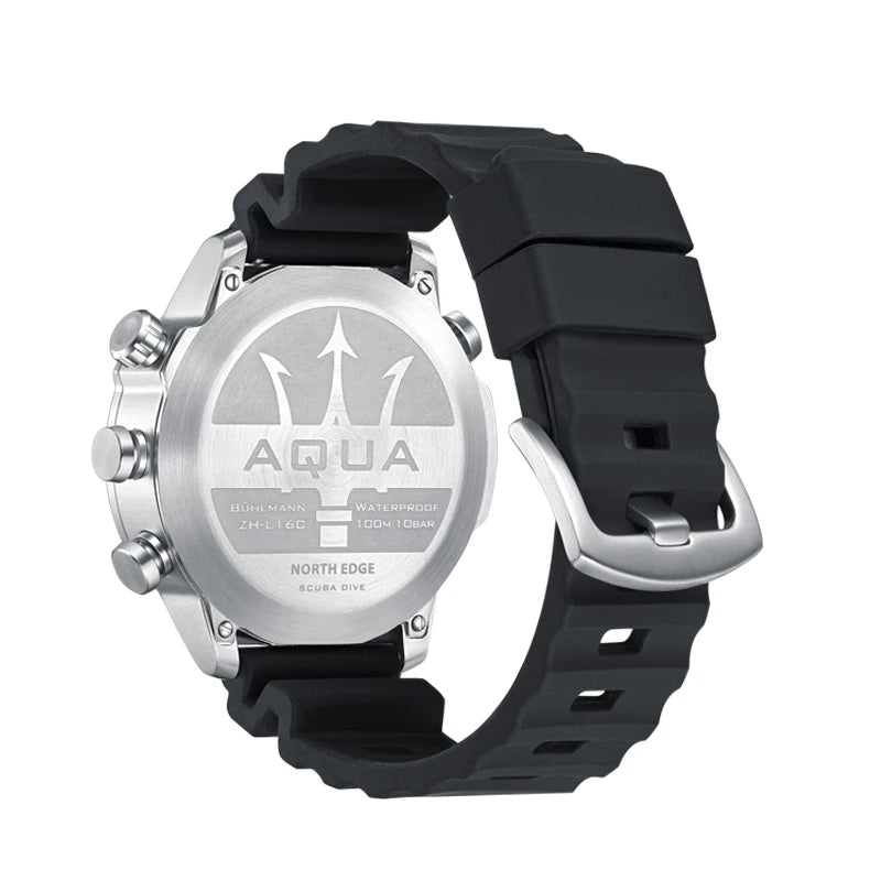 NORTH EDGE Men’s Dive Computer Smart Watch – 50M, NDL, Altimeter, Compass