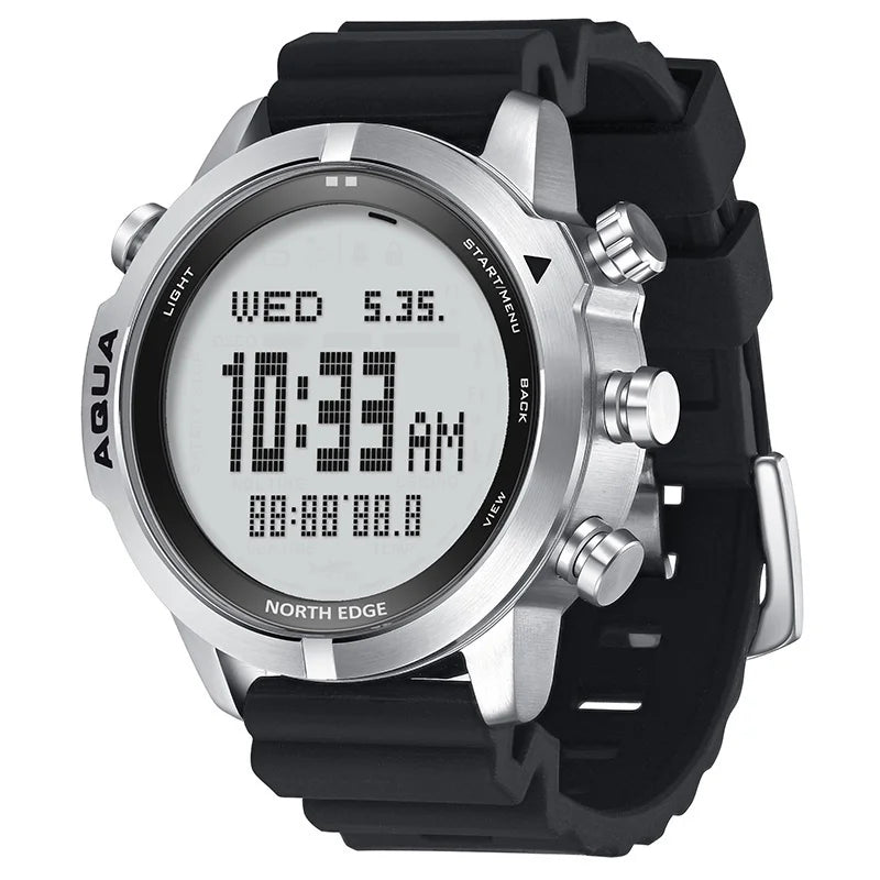 NORTH EDGE Men’s Dive Computer Smart Watch – 50M, NDL, Altimeter, Compass