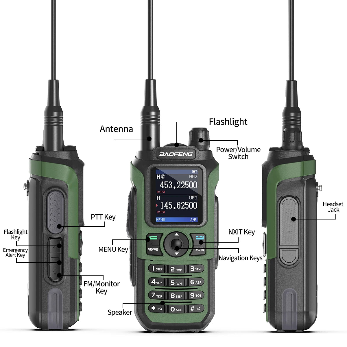 Baofeng UV-21 Pro Walkie Talkie – Long Range Multi-Band Ham Radio (16KM, Type-C)