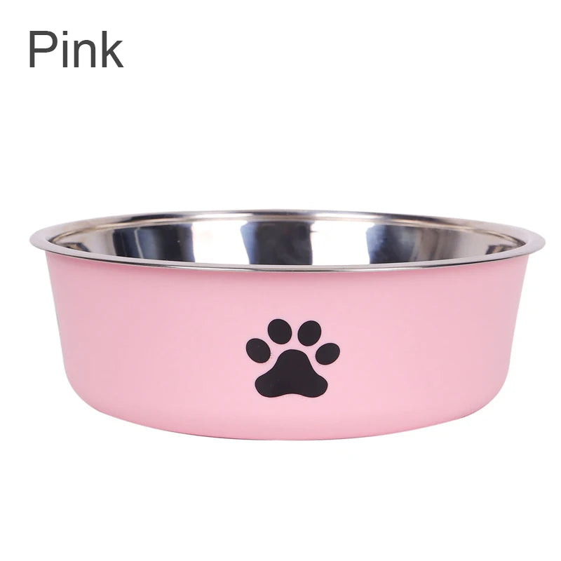 Stainless Steel Pet Bowl – Non-Slip Water & Food Bowl for Cats and Dogs