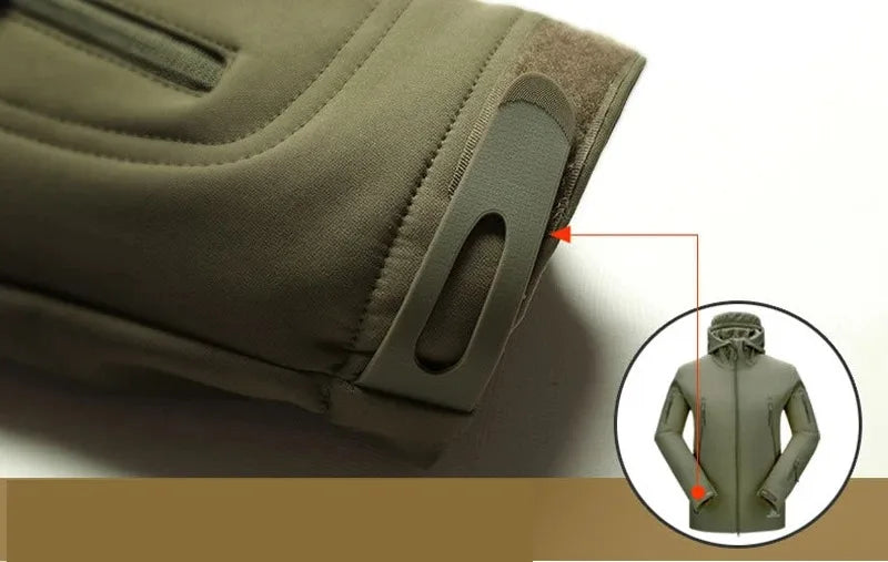 Men’s Tactical Soft-Shell Jacket – Waterproof Military Outdoor Utility Bomber