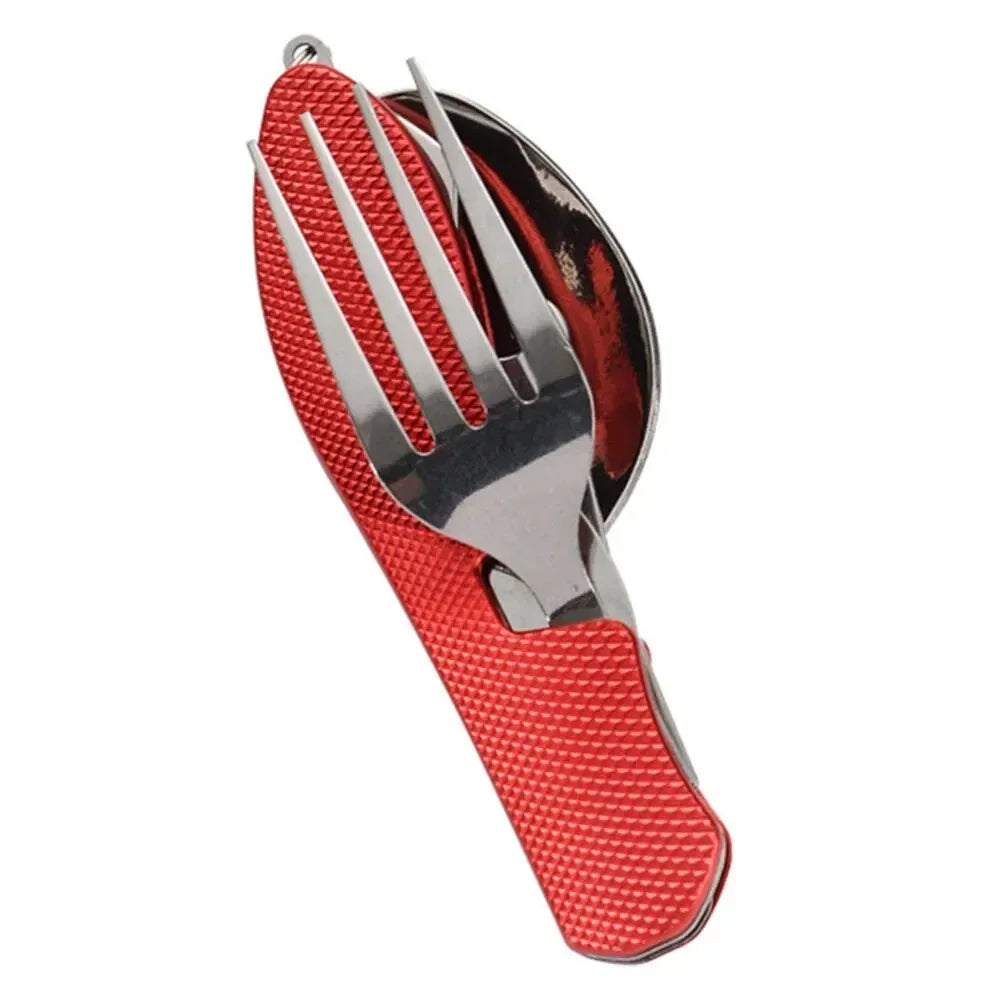 Foldable Camping Utensil Set – Knife, Fork & Spoon Combo