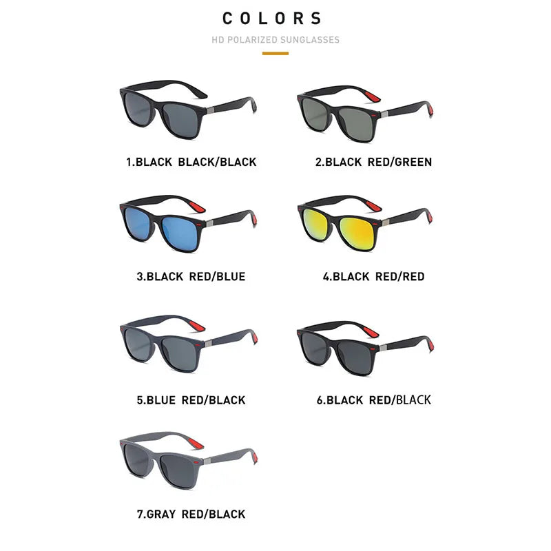 Men’s Night Vision Polarized Sunglasses – Outdoor Sport Driving Glasses with PC Frame