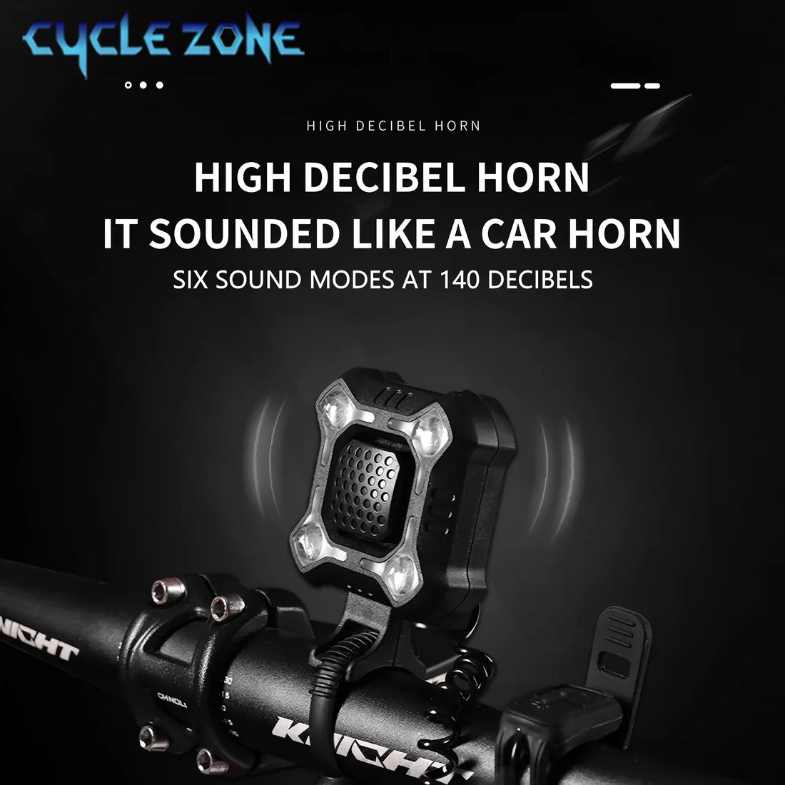 Rechargeable Bike Bell – Loud Electronic Horn with Handlebar Light