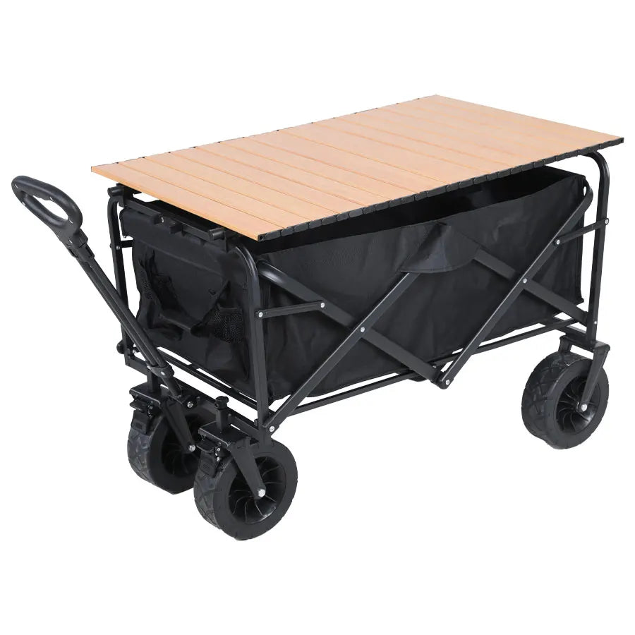 Heavy Duty Folding Utility Wagon – Large Capacity Collapsible Outdoor Cart