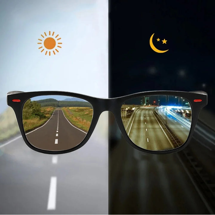 Men’s Night Vision Polarized Sunglasses – Outdoor Sport Driving Glasses with PC Frame