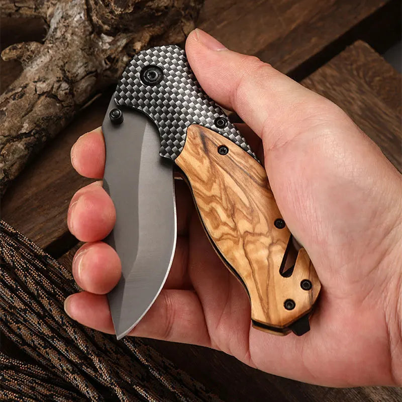 High-Hardness Folding Pocket Knife – Multifunctional Outdoor Camping Tool