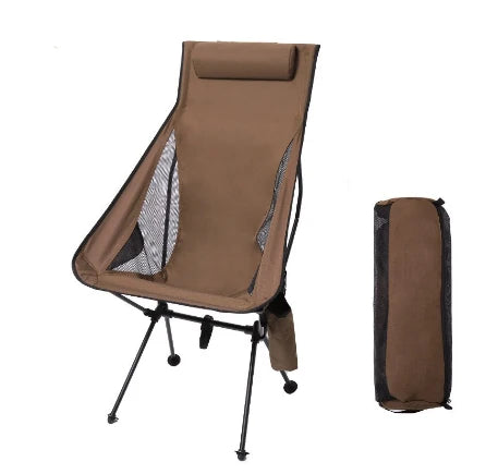Westtune Portable Folding Camping Chair – Lightweight Aluminum Outdoor Seat with Headrest