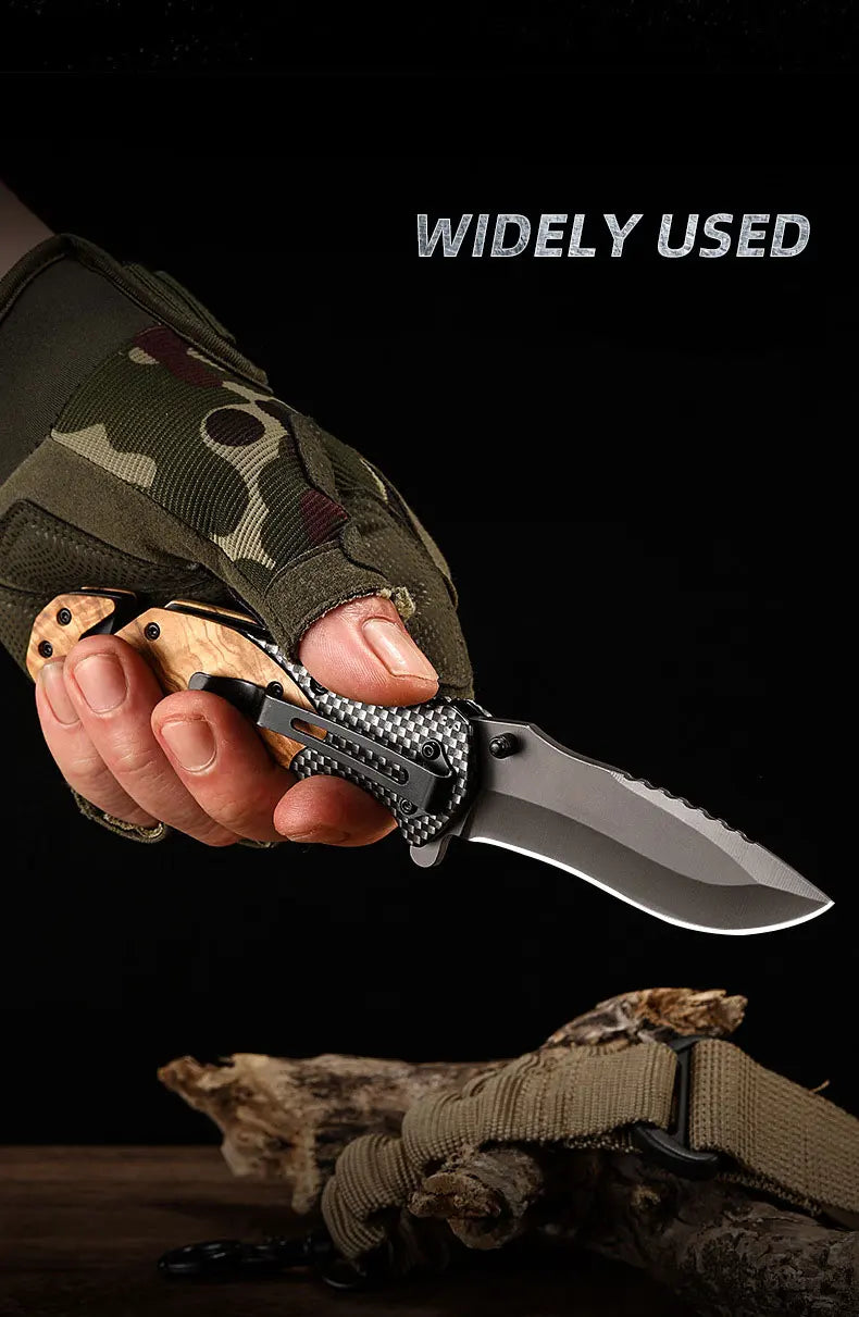 High-Hardness Folding Pocket Knife – Multifunctional Outdoor Camping Tool