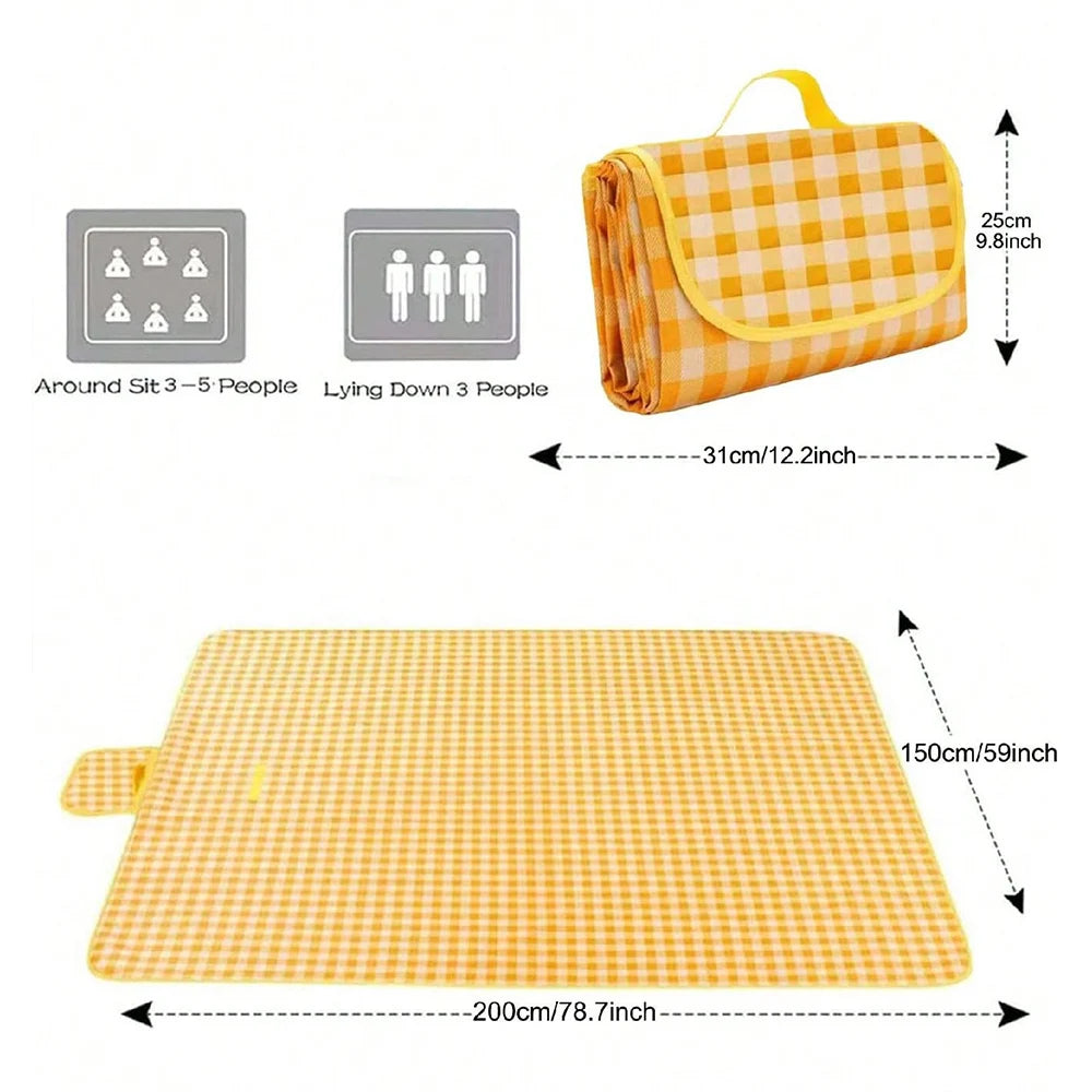 Waterproof Sand proof Picnic Blanket – 150x200cm Outdoor Beach Mat