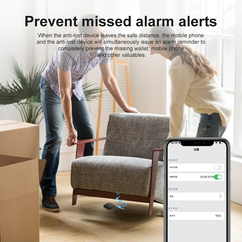 Mini Bluetooth GPS Tracker for Kids, Bags & Wallets