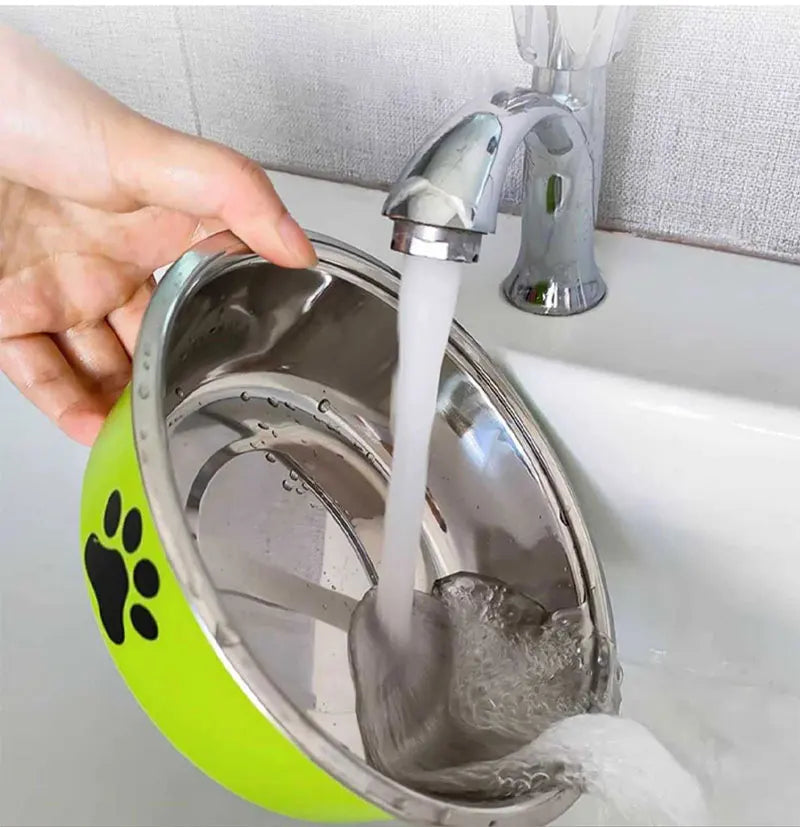 Stainless Steel Pet Bowl – Non-Slip Water & Food Bowl for Cats and Dogs