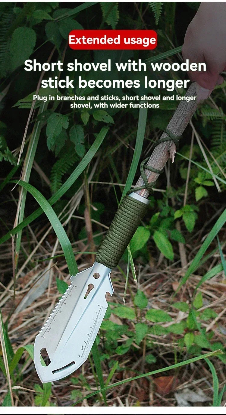 Portable Camping Shovel – Multifunctional Survival & Outdoor Tool