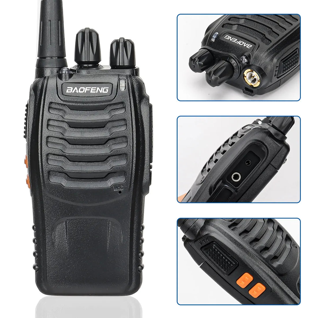 2/4PCS Baofeng BF-888S V2 Walkie Talkies – UHF Dual Band, Long Range Two-Way Radios
