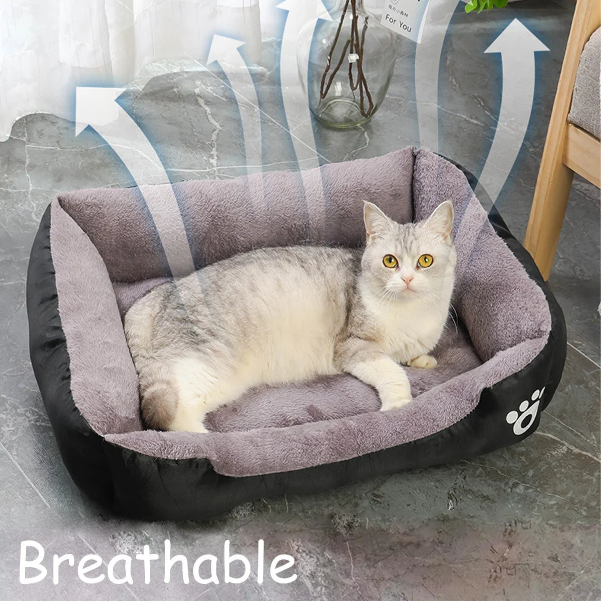 Winter Waterproof Pet Bed – Soft Warm Dog & Cat House Mat