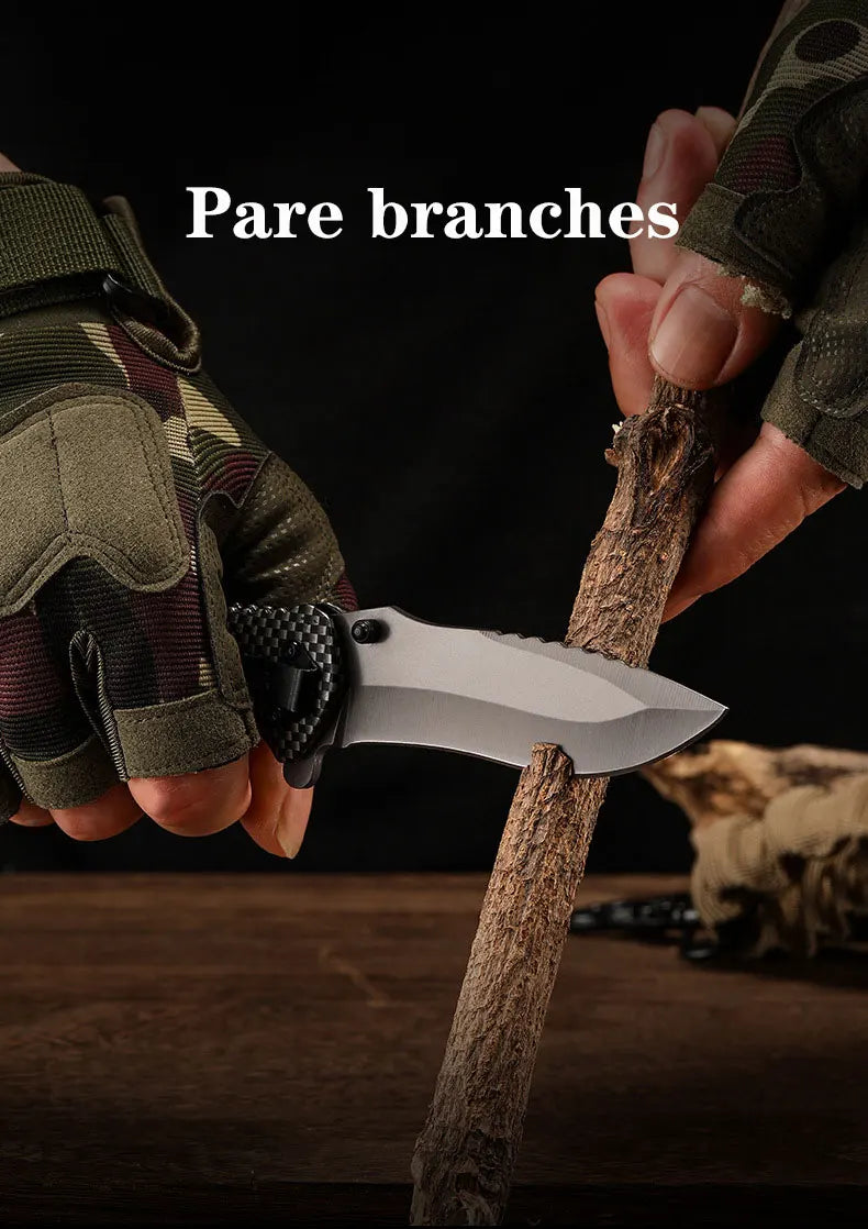 High-Hardness Folding Pocket Knife – Multifunctional Outdoor Camping Tool