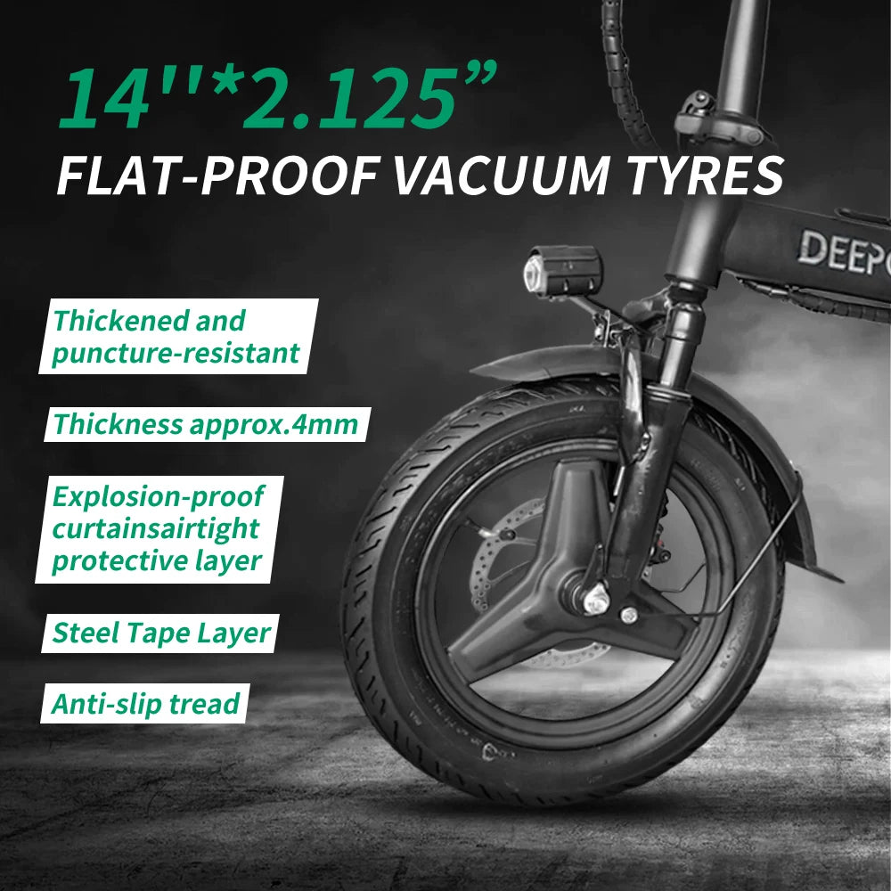 IDOTATA 48V 10Ah Foldable Electric Bike – 400W Motor, Urban Commuter Mini E-Bike