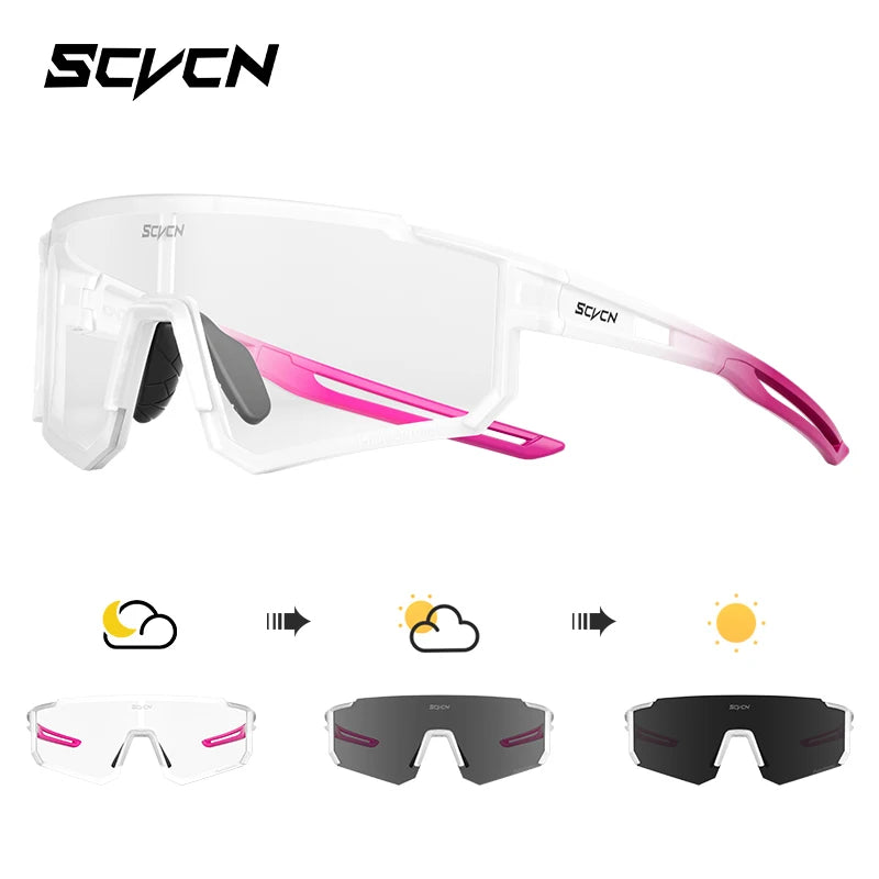 SCVCN Outdoor Cycling Sunglasses – UV400 Sports Bike Glasses for Men & Women