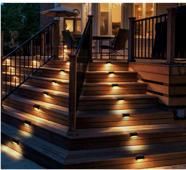 Waterproof Solar LED Step & Deck Lights – 1/4/8/12pcs