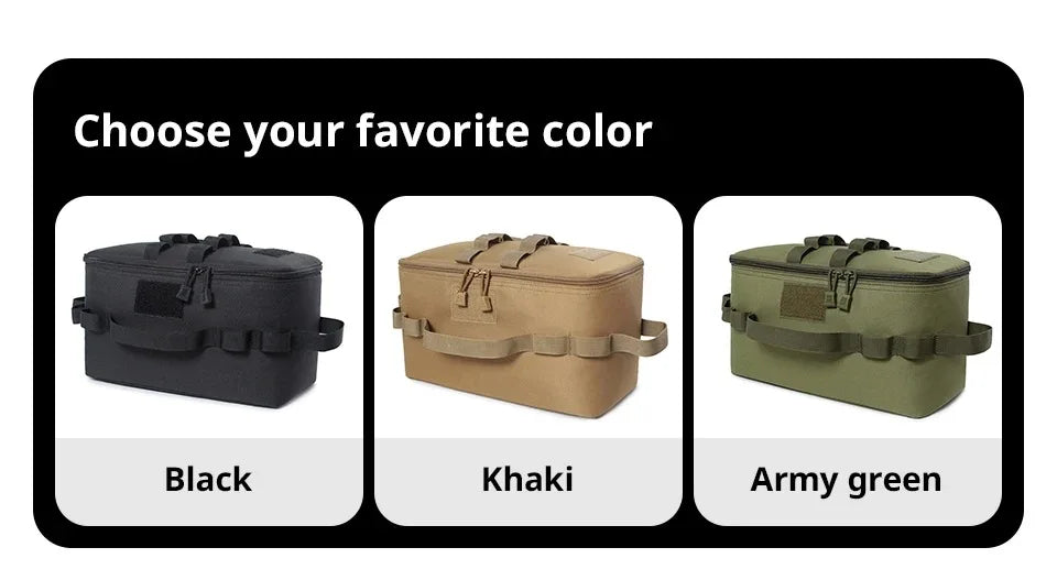 Outdoor Camping Gas Tank & Tool Storage Bag