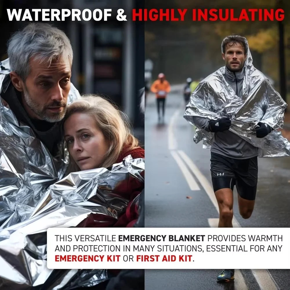 EW Emergency Survival Blanket – Portable Outdoor Insulation & Sunscreen Camping Blanket