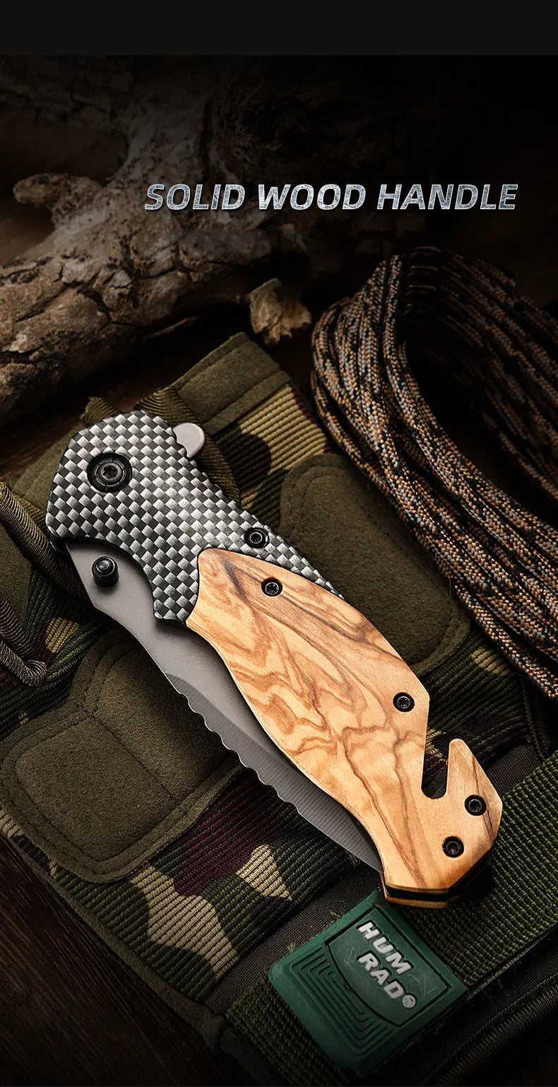 High-Hardness Folding Pocket Knife – Multifunctional Outdoor Camping Tool