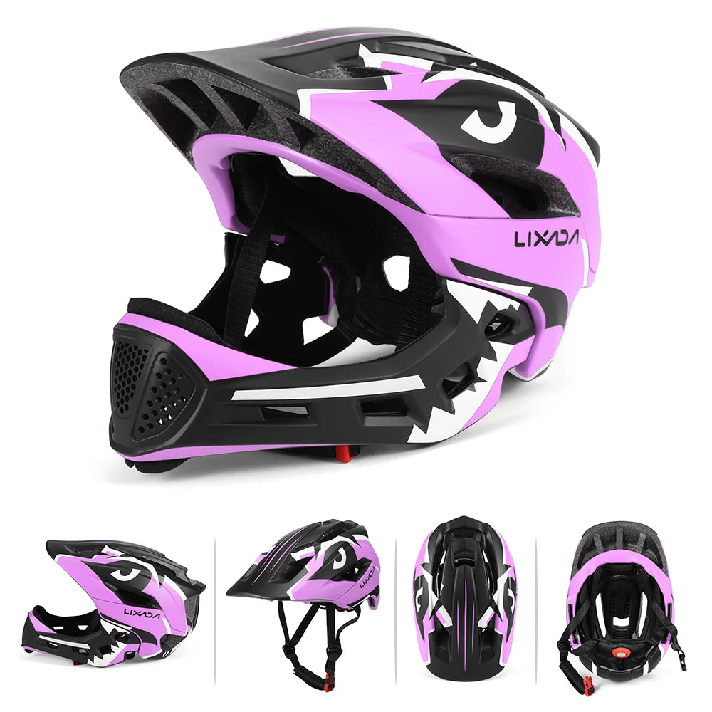 Kids Detachable Full-Face Helmet – Cycling, Skateboarding & Skating Safety Gear