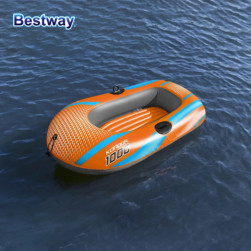 Bestway Inflatable Kayak (1–3 Person) – Heavy Duty PVC Raft for Adventure & Rafting