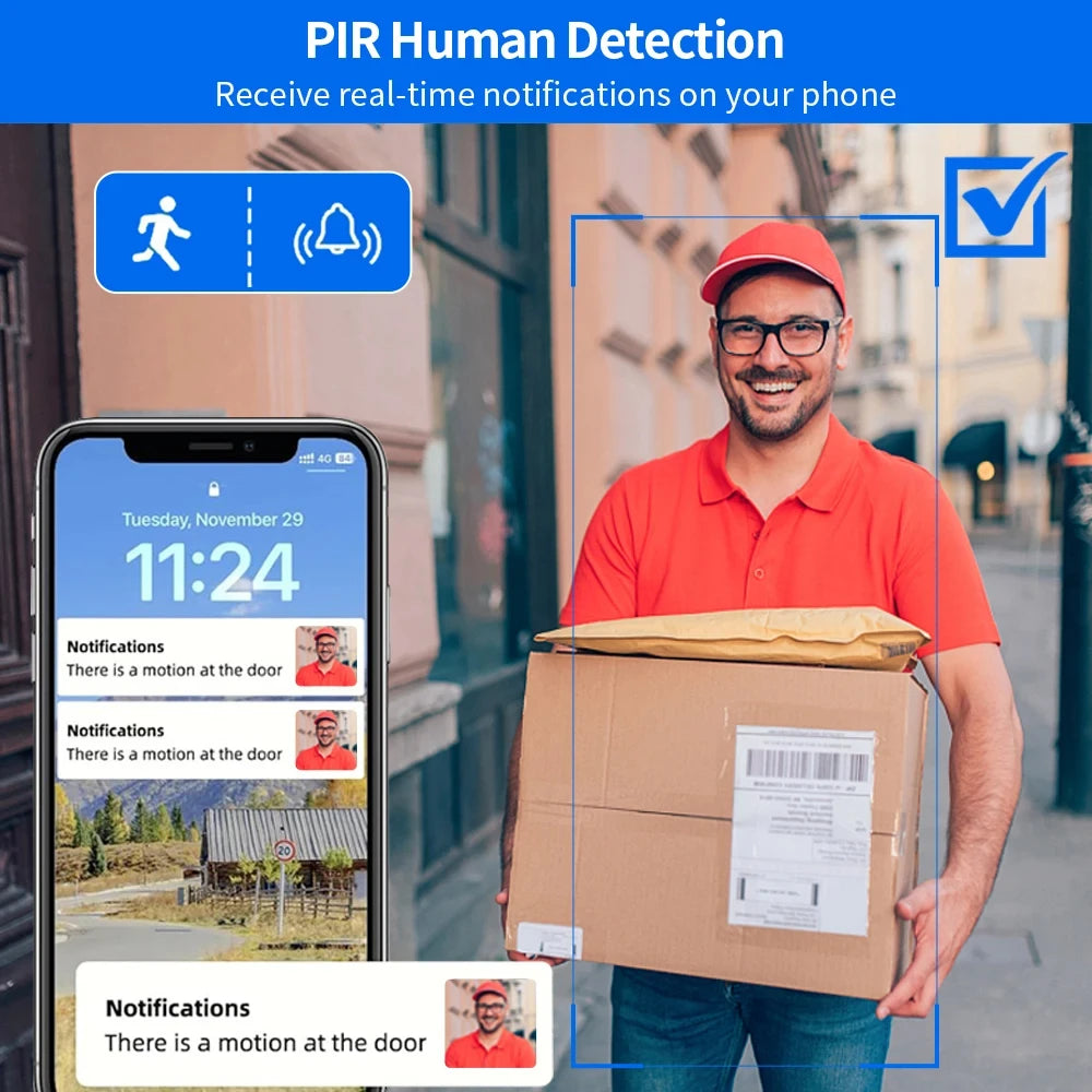 1080P Tuya Smart WiFi Video Doorbell – 5G/2.4G, Waterproof, Wireless