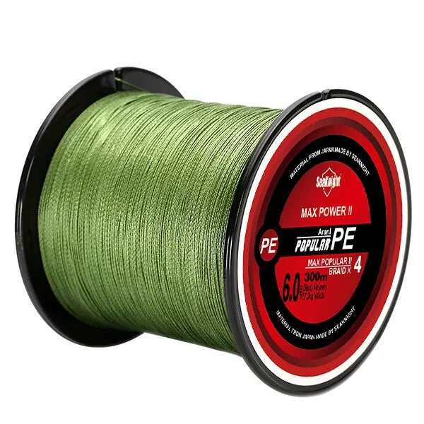SeaKnight TriPoseidon PE Braided Fishing Line – 4 Strands, 300M, 15–30lb