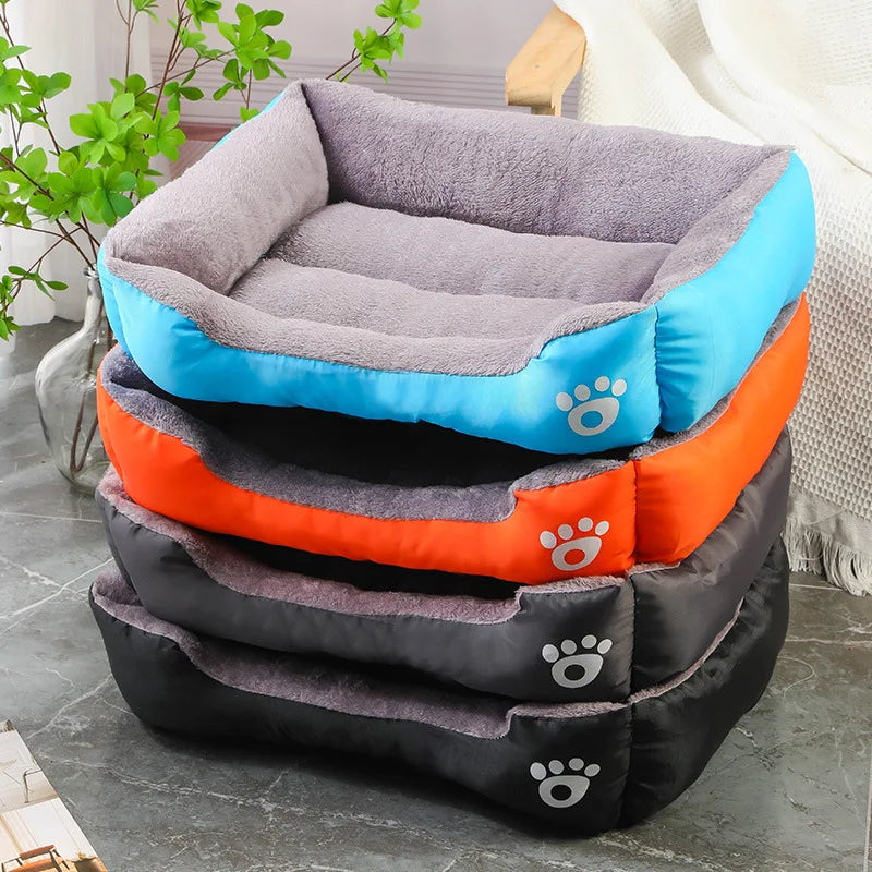 Winter Waterproof Pet Bed – Soft Warm Dog & Cat House Mat