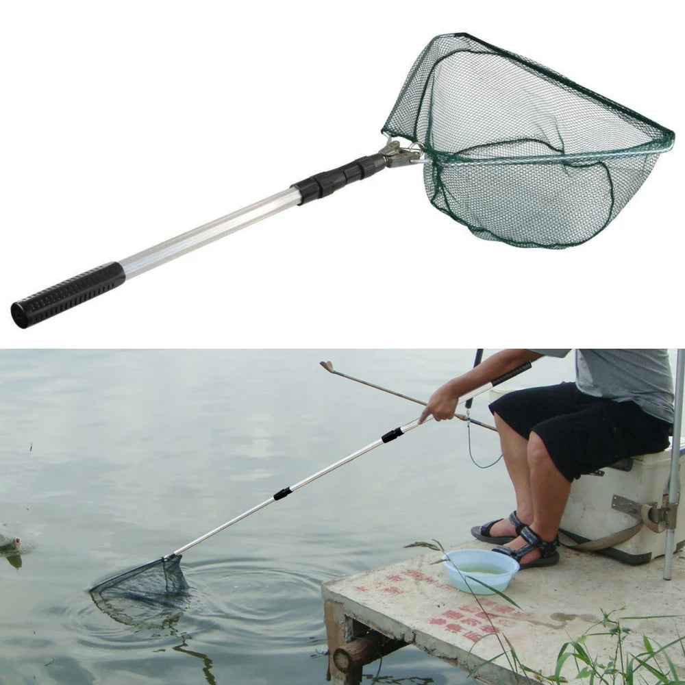 Telescopic Fishing Landing Net – 55cm to 190cm Foldable Floating Net