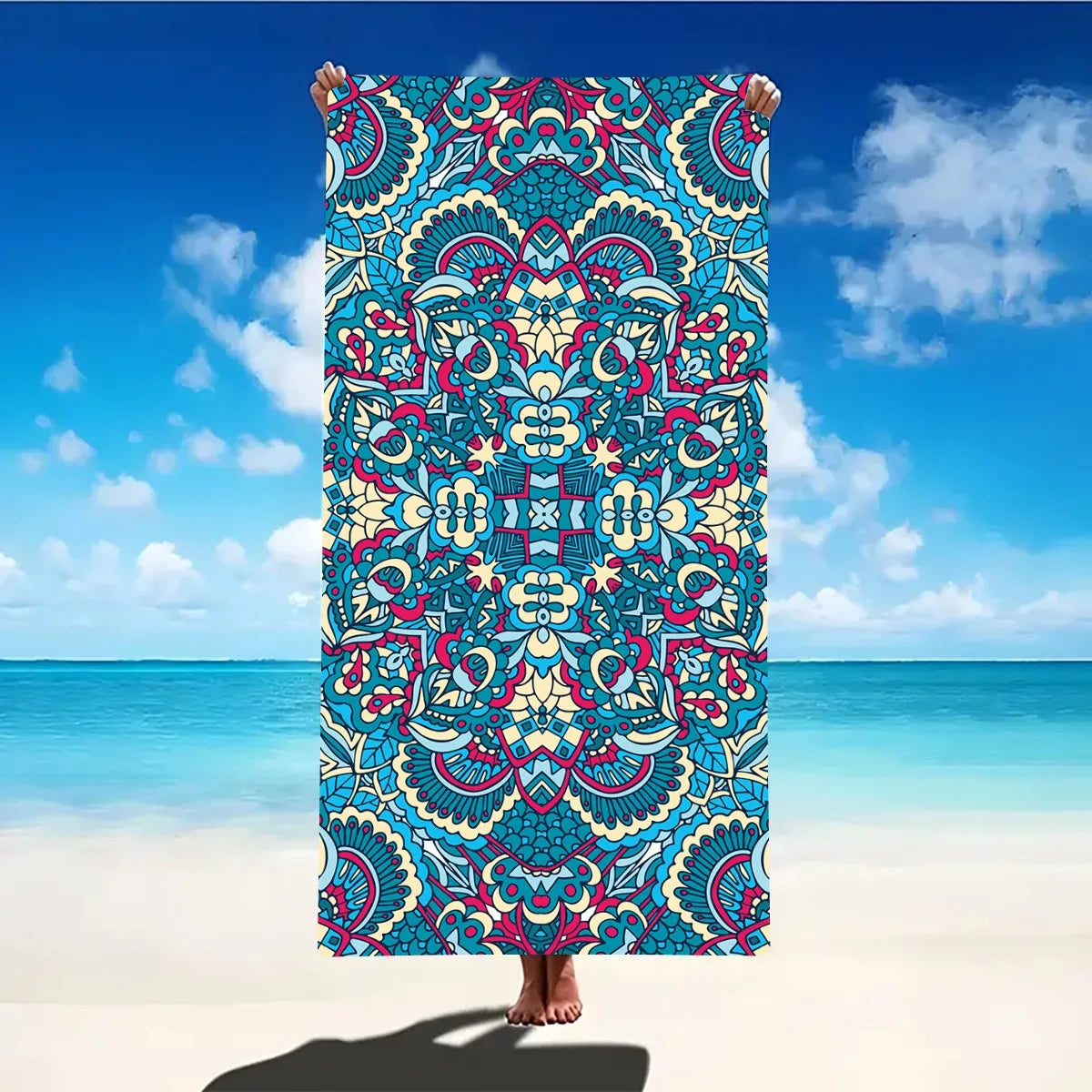 Microfiber Sand-Free Beach Towel – Quick Dry, Soft & Lightweight for Travel