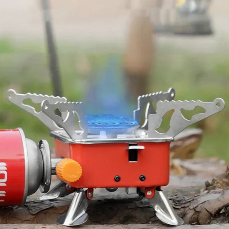 Portable Foldable Camping Gas Stove – Windproof Backpacking Burner