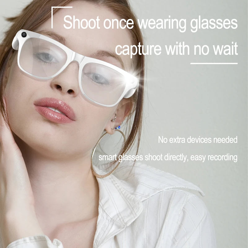 2026 4K AI Smart Glasses – Color Changing, 100MP Camera, Bluetooth Call & Voice Assistant