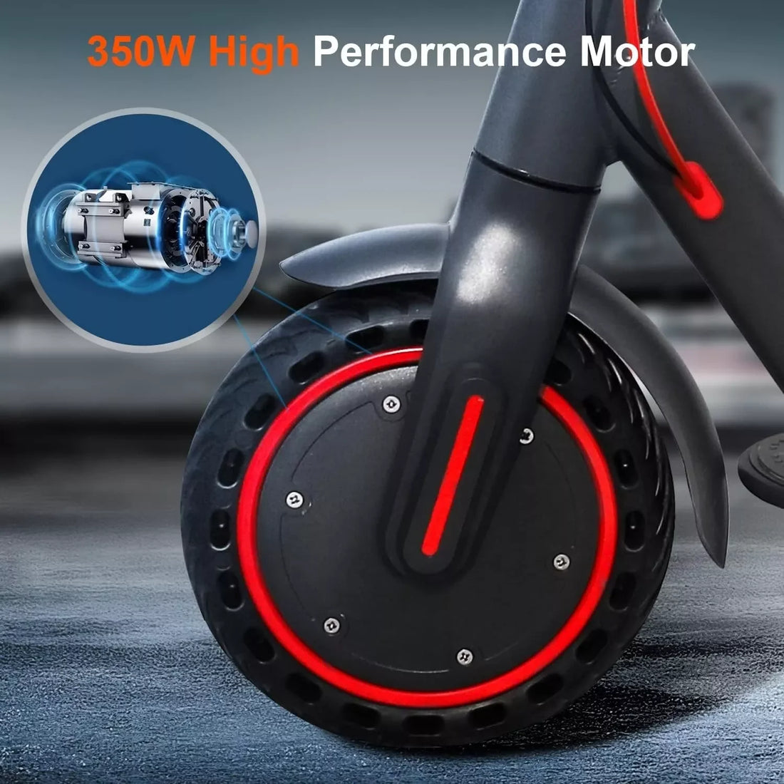 LP60 Electric Scooter – 350W Folding E-Scooter with App Control, 16mph, 12-Mile Range