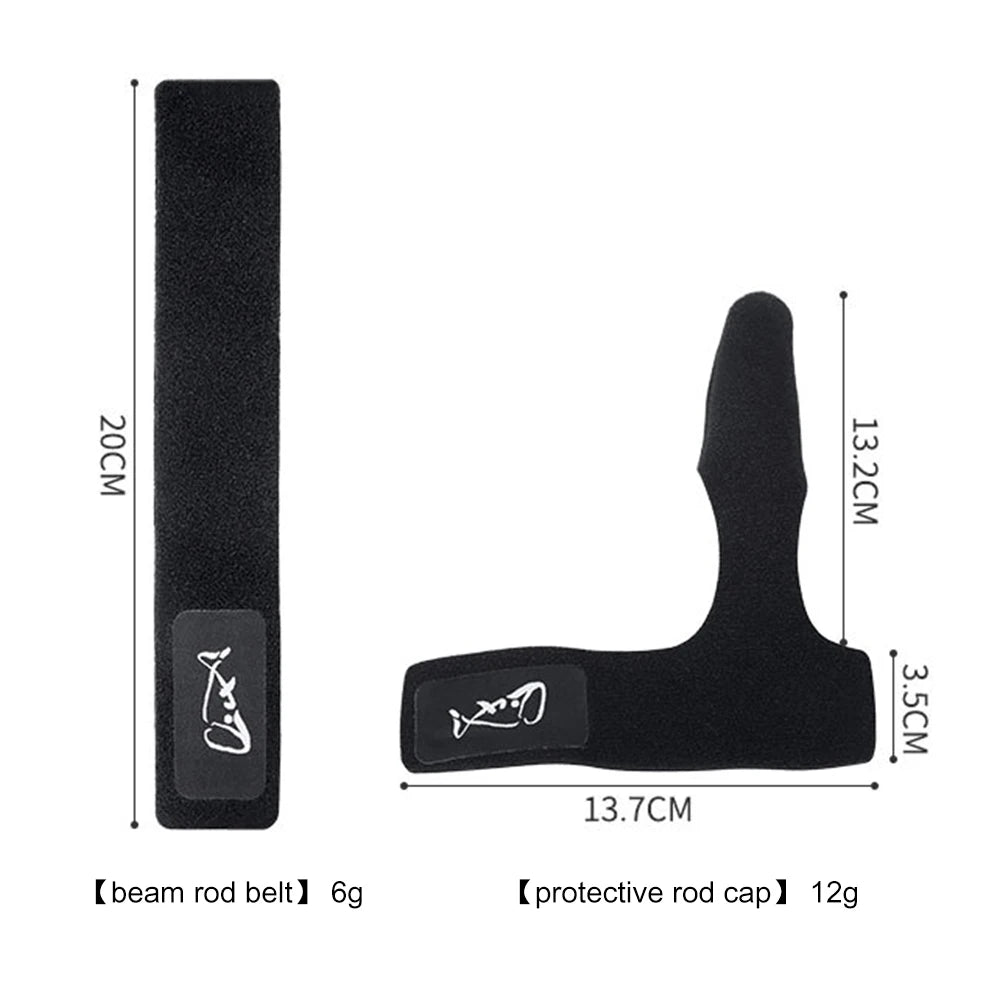 Elastic Fishing Rod Holder Straps – Tip Guard & Tie Belt for Lures & Rods