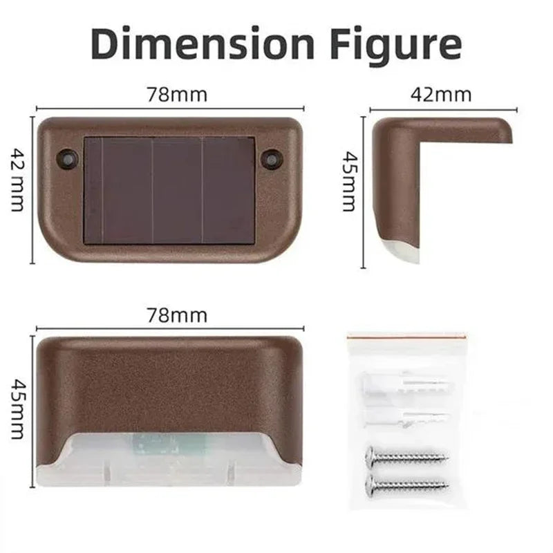 Waterproof Solar LED Step & Deck Lights – 1/4/8/12pcs
