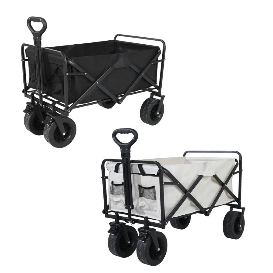Heavy Duty Folding Utility Wagon – Large Capacity Collapsible Outdoor Cart