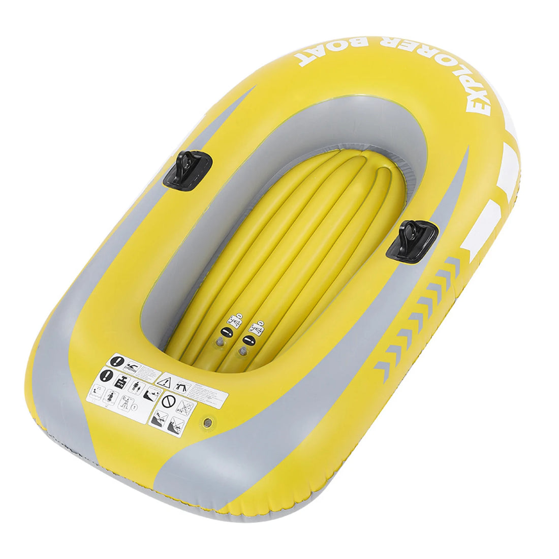 PVC Inflatable Kayak Canoe 2 Person Rowing Air Boat Fishing Drifting Diving