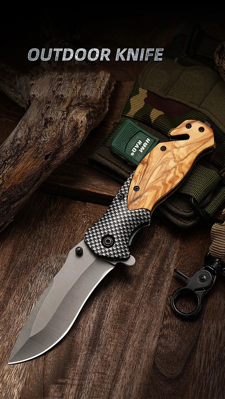 High-Hardness Folding Pocket Knife – Multifunctional Outdoor Camping Tool