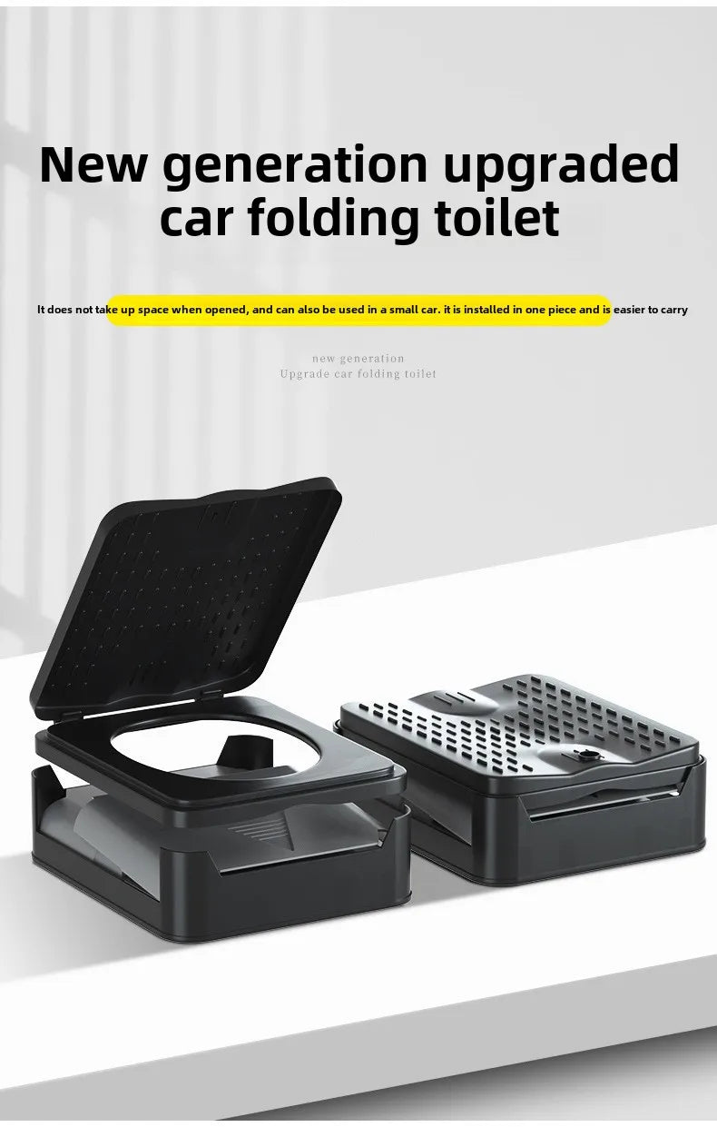 Portable Folding Camping Toilet – Travel Car Emergency Outdoor Toilet