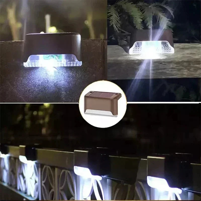 Waterproof Solar LED Step & Deck Lights – 1/4/8/12pcs