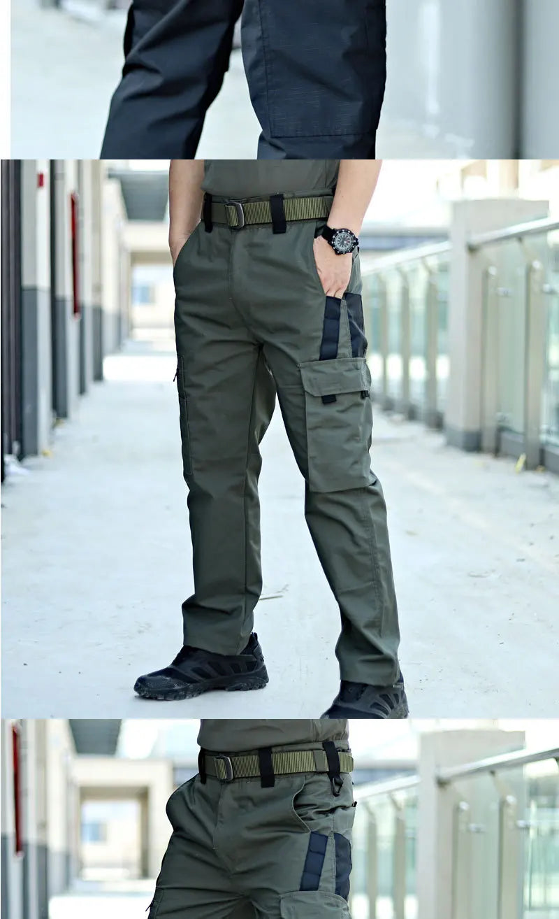 Men’s Tactical Cargo Pants – Multi-Pocket Waterproof Outdoor Work Trousers
