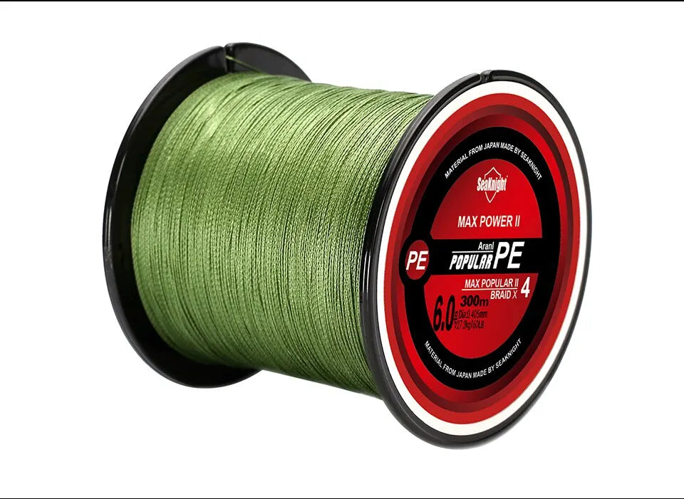 SeaKnight TriPoseidon PE Braided Fishing Line – 4 Strands, 300M, 15–30lb