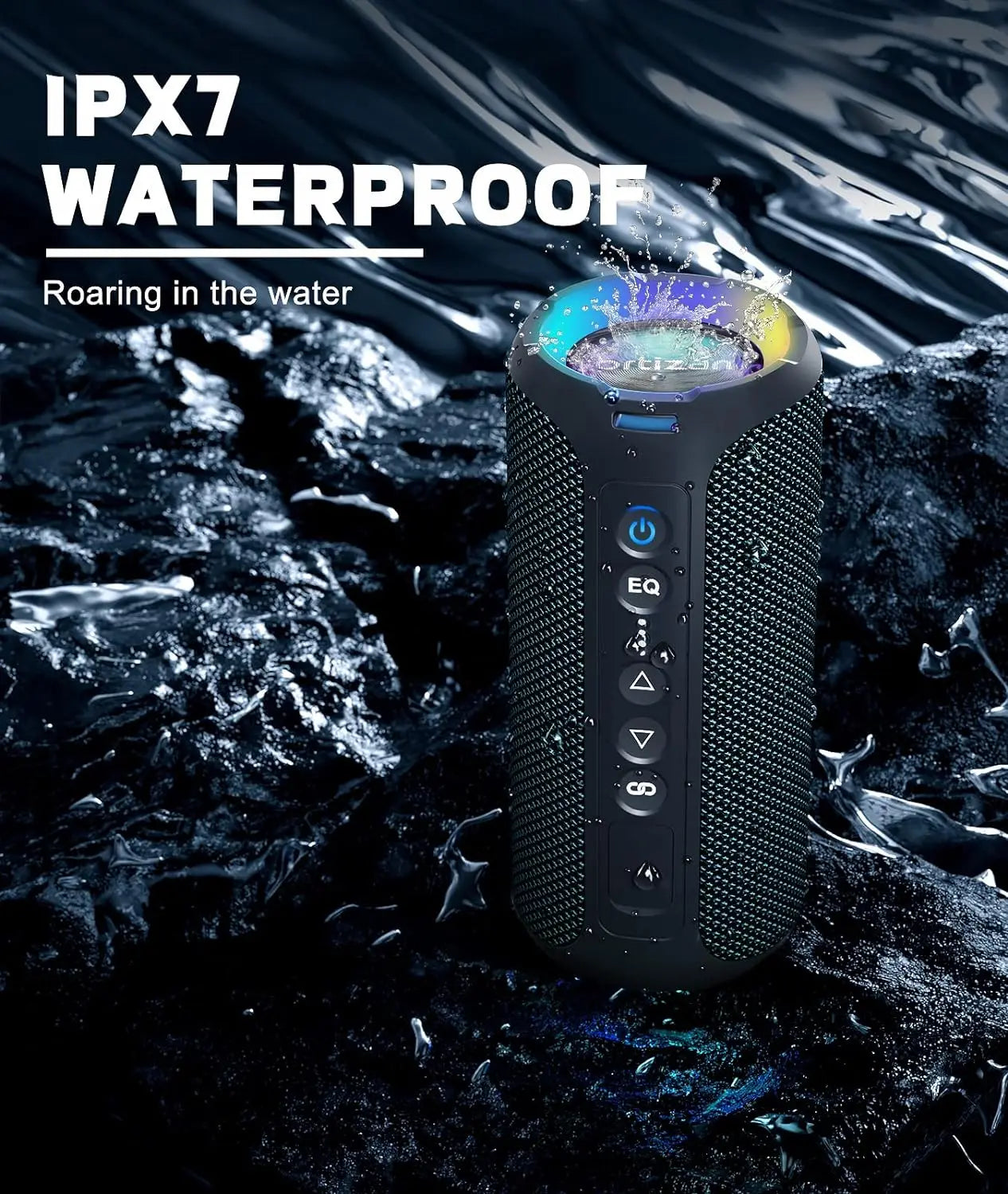 Ortizan X8 Pro Waterproof Bluetooth Speaker – Bass Boost & Dual Pairing