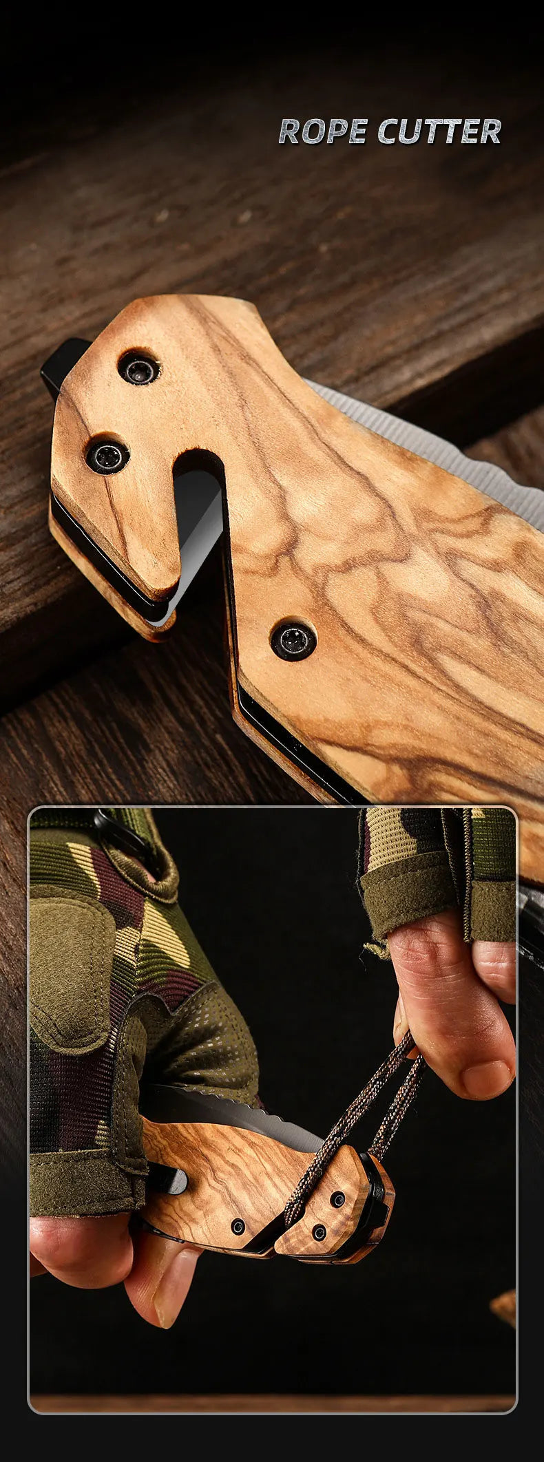 High-Hardness Folding Pocket Knife – Multifunctional Outdoor Camping Tool